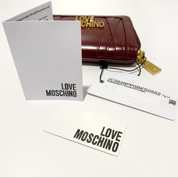 MOSCHINO Love Moschino Gold Logo Zip-Around Wallet 
Authentic NWT - Picture 14 of 15